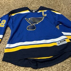 Reebok Blue and Yellow Hockey Jersey